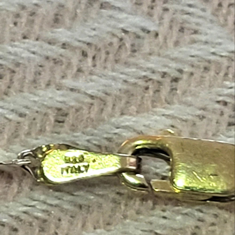 Elegant Gold On .925 Silver Necklace